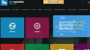 Betadonis Bahis ve Casino , Giriş yap Betadonis181.com

